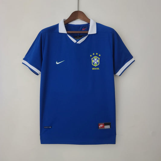 Camiseta segunda equipación de la selección de Brasil Retro 1998