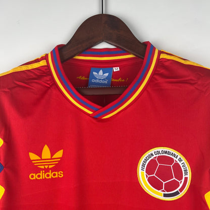 Camiseta segunda equipación de la selección de Colombia Retro 1990