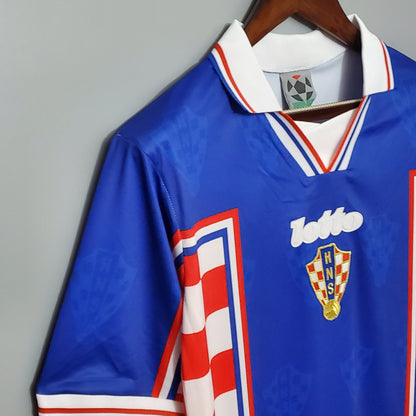 Camiseta segunda equipación de la selección de Croacia Retro 1998