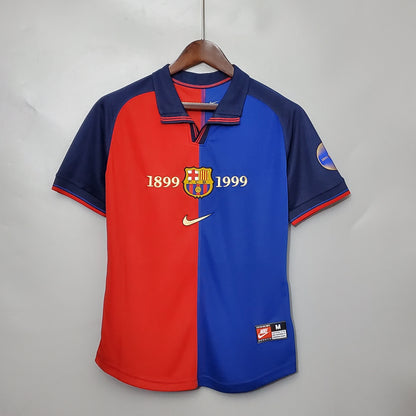 Camiseta 100 aniversario del Barcelona Retro 1998-99