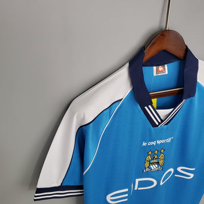 Camiseta del Manchester City Retro 2000-01