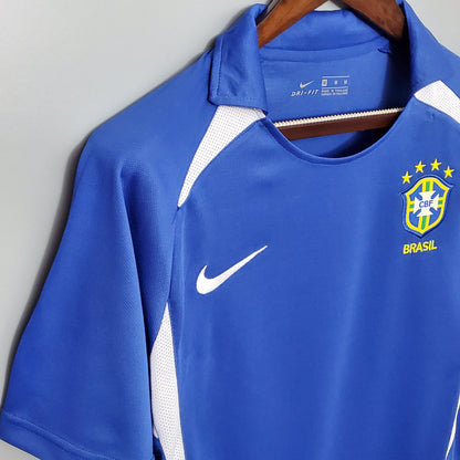 Camiseta segunda equipación de la selección de Brasil Retro 2002