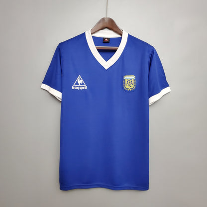 Camiseta segunda equipación de la selección Argentina Retro 1986