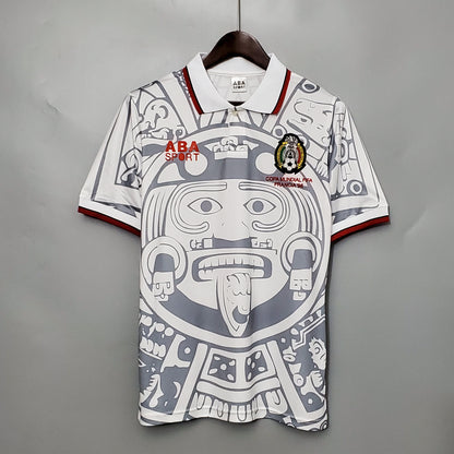 Camiseta segunda equipación de la selección de Mexico Retro 1998