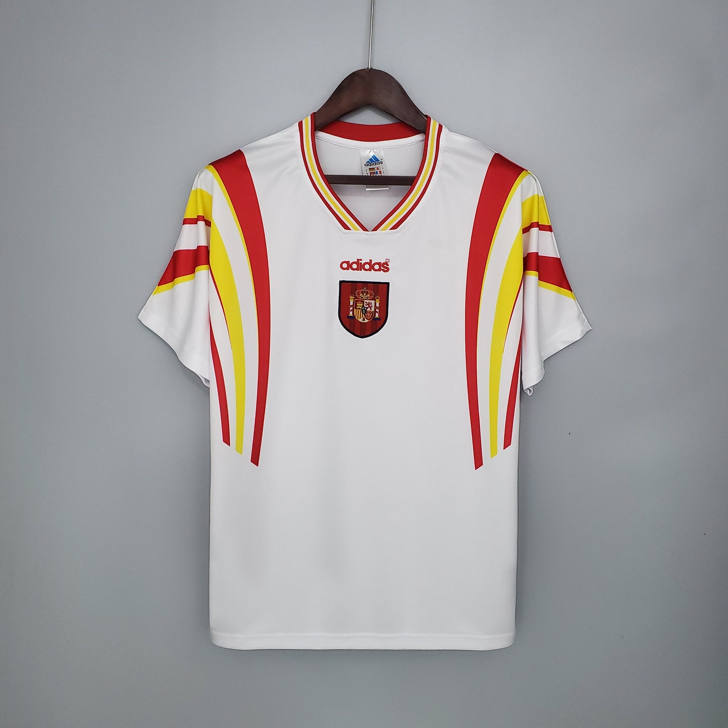 Camiseta segunda equipación de la selección de España Retro 1996