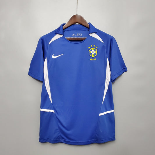 Camiseta segunda equipación de la selección de Brasil Retro 2002