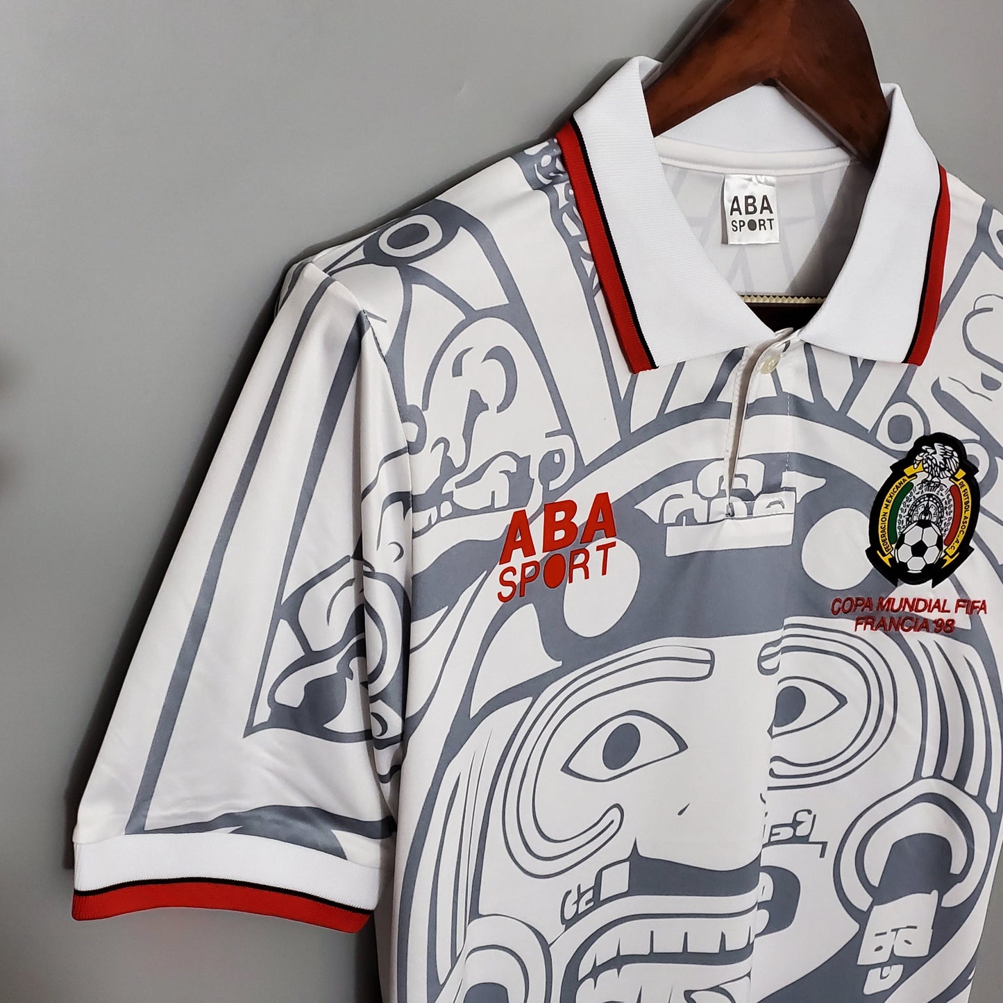 Camiseta segunda equipación de la selección de Mexico Retro 1998