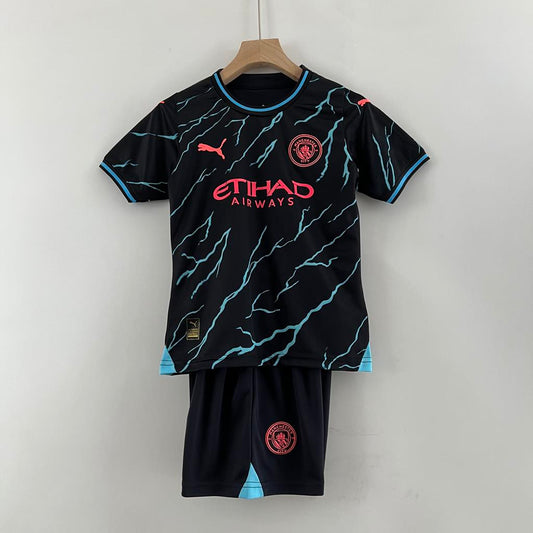 Camiseta para niños segunda equipación Manchester City 2023-24