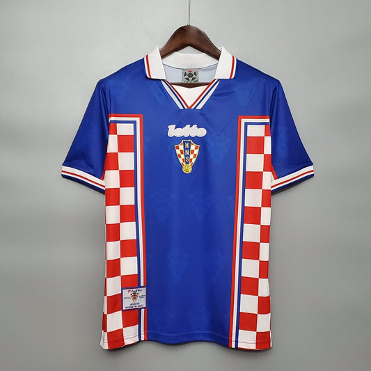 Camiseta segunda equipación de la selección de Croacia Retro 1998