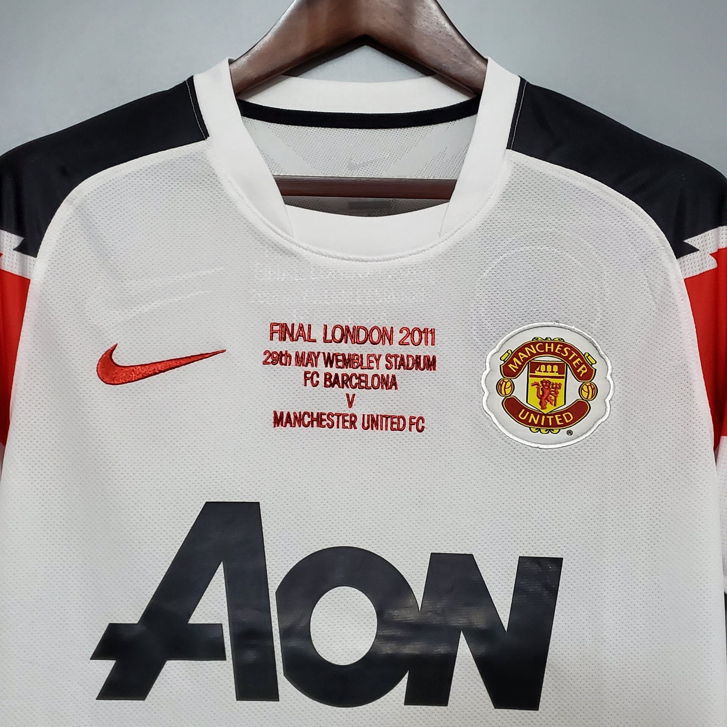 Camiseta segunda equipación del Manchester United Retro 2010-11