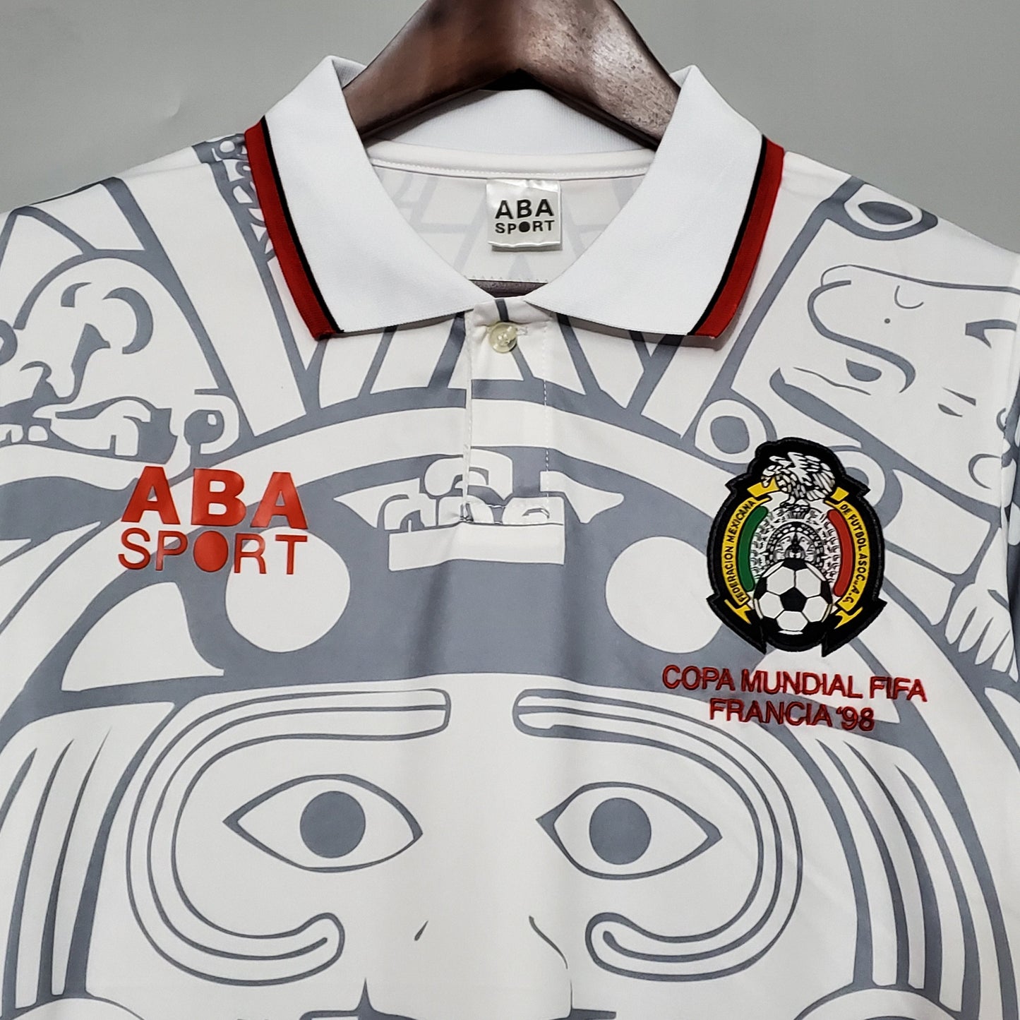 Camiseta segunda equipación de la selección de Mexico Retro 1998