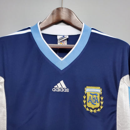 Camiseta segunda equipación de la selección Argentina Retro 1998