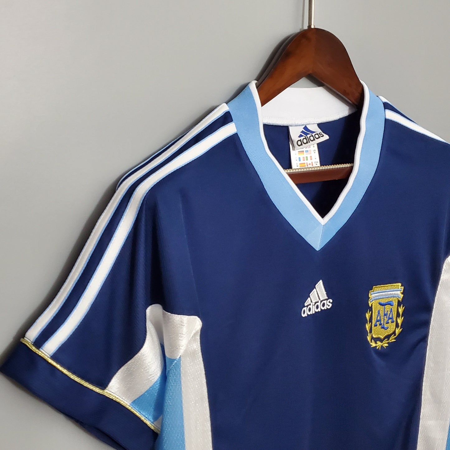 Camiseta segunda equipación de la selección Argentina Retro 1998