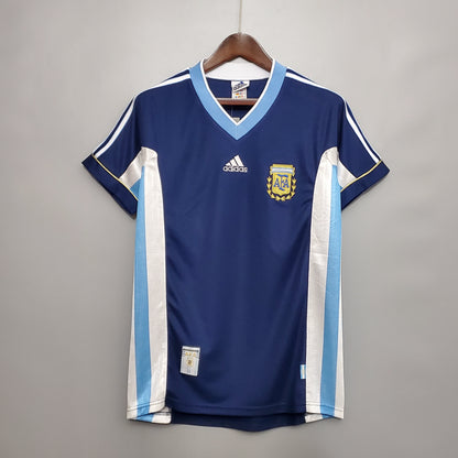 Camiseta segunda equipación de la selección Argentina Retro 1998